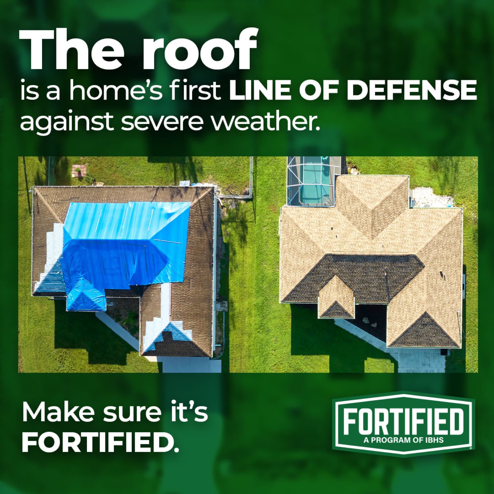 FORTIFIED roof installation graphic – IBHS-certified roofing program in Louisiana