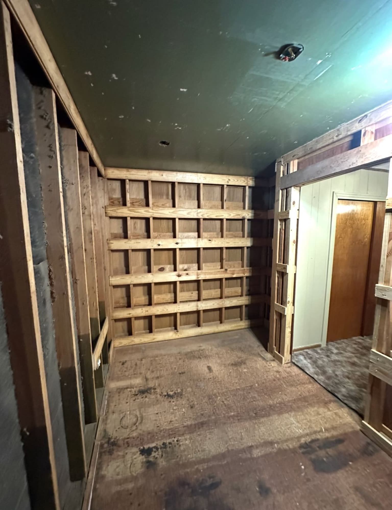 Interior framing for storm-rated room — Foret Construction Raceland