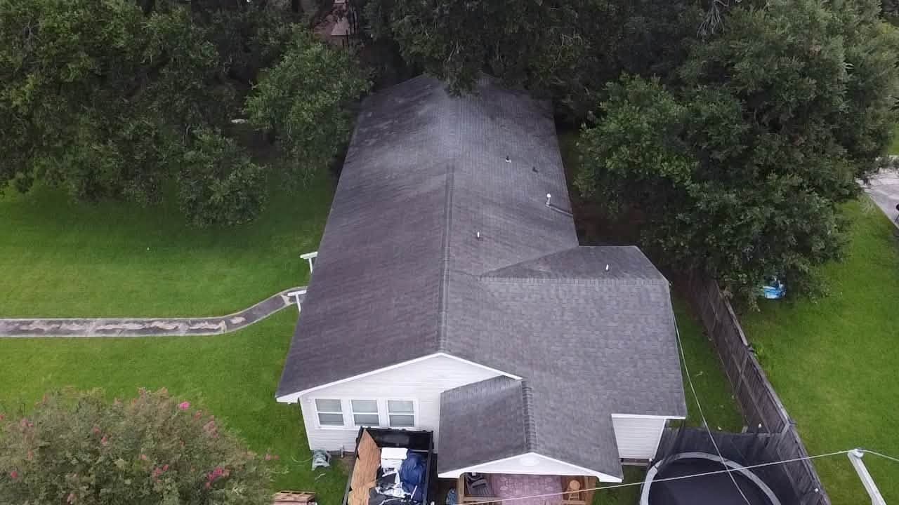 New architectural shingle roof installation in Raceland, LA by Foret Construction & Roofing LLC